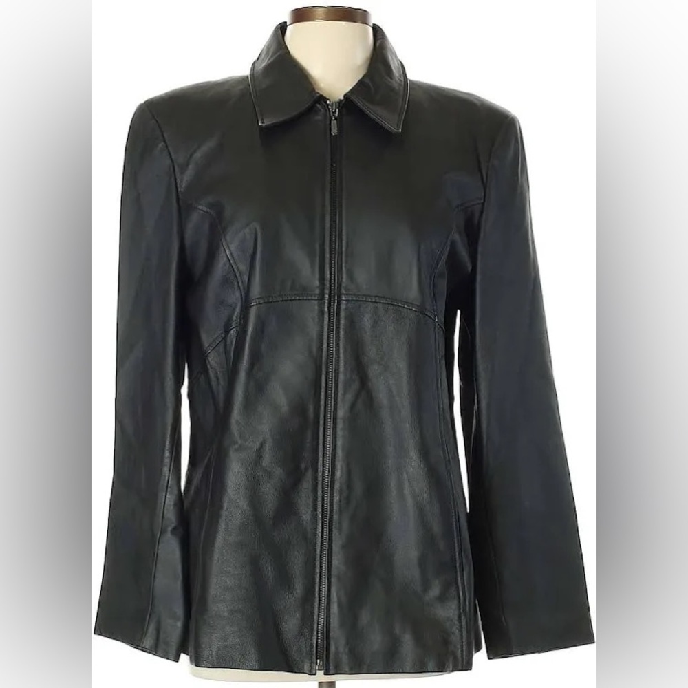 Jacqueline Ferrar Black Leather Jacket